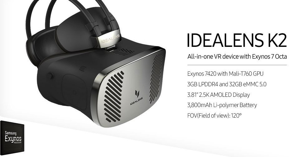 Idealens K2 — перспективный шлем виртуальной реальности с мобильным процессором