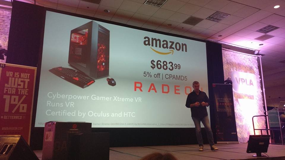 Cyberpower PC и AMD выпустили VR совместимый компьютер за 720 $