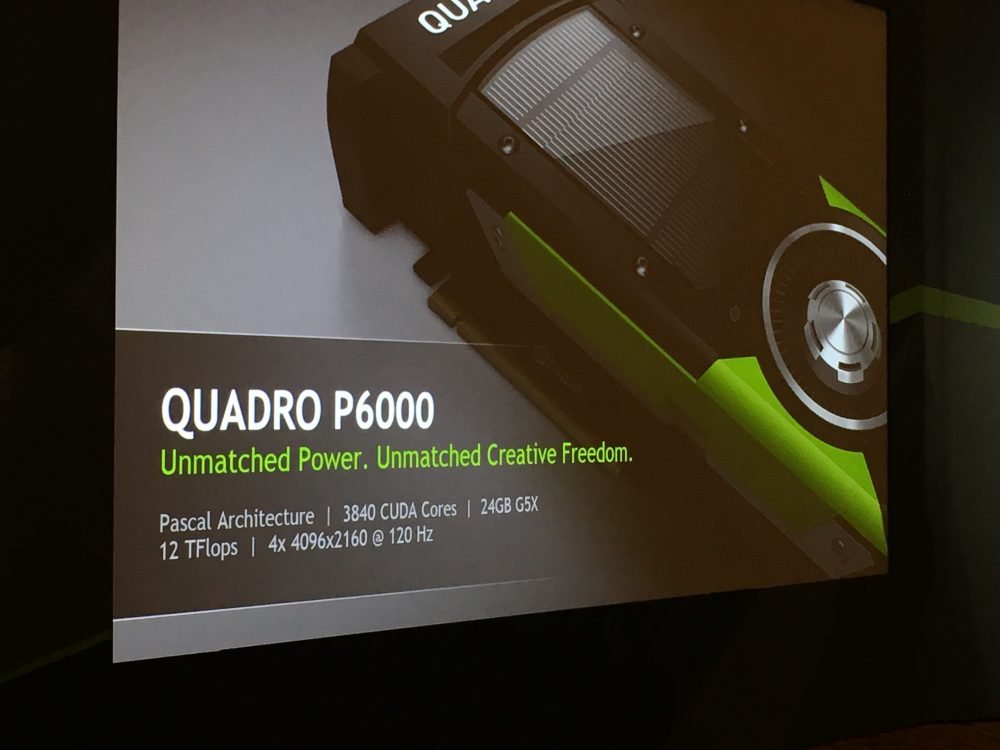 NVIDIA: новая карта Quadro P6000 и новое решение для ноутбуков
