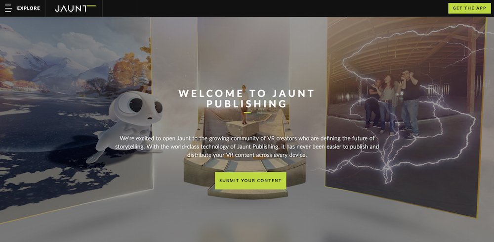 Jaunt выпускает платформу для публикации VR видео