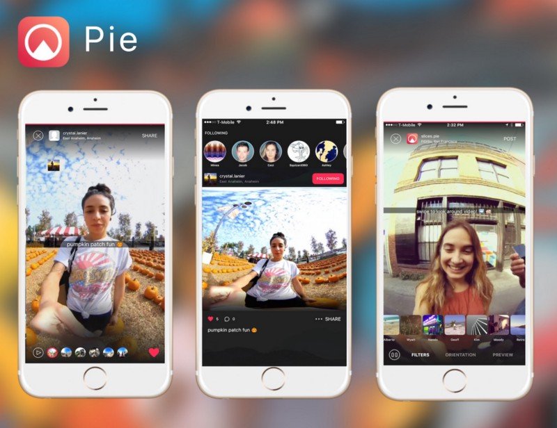 Pie запускает приложение 360 для iOS