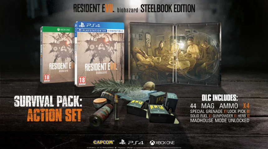 GAME предлагает эксклюзивный стилбук Resident Evil 7 biohazard