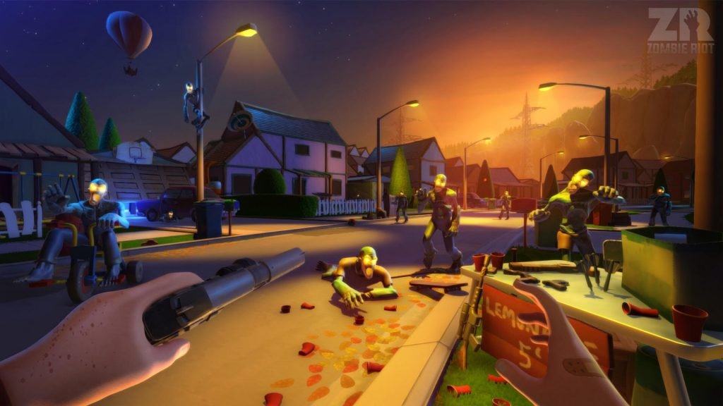 Остановите орды зомби в игре Zombie Riot Oculus Touch